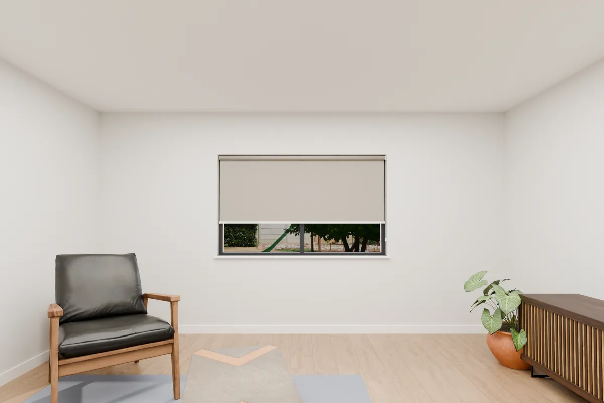 Blockout roller. Lounge window.